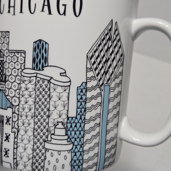 Chicago Oversized Mug Chicago Mug Ceramic Coffee Cup Souvenir Windy City - Picture 5 of 13